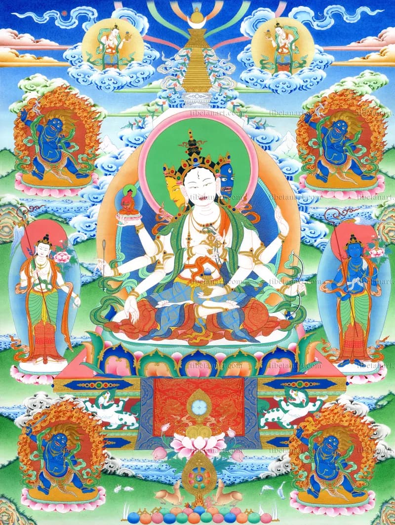 Ushnishavijaya Nine-Deity Assembly