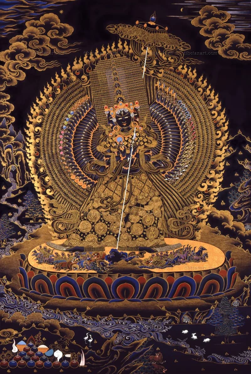 Sitatapatra (gold on black)